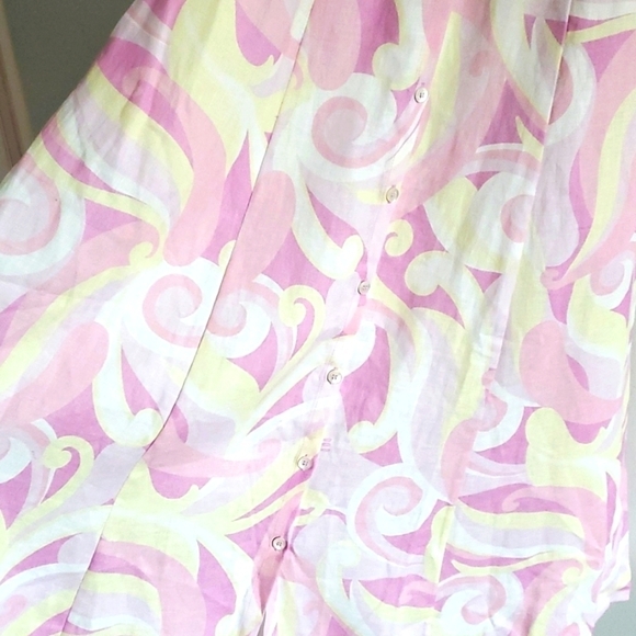 New! Hill House Home The Lily Dress in pink swirl size xxs - Picture 6 of 9